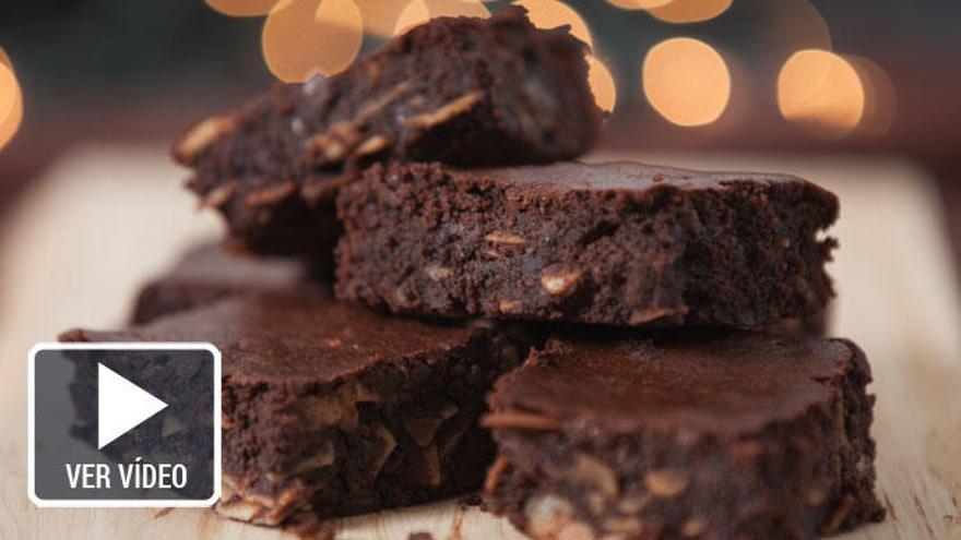 Sorprende con un sabroso brownie de chocolate sin gluten