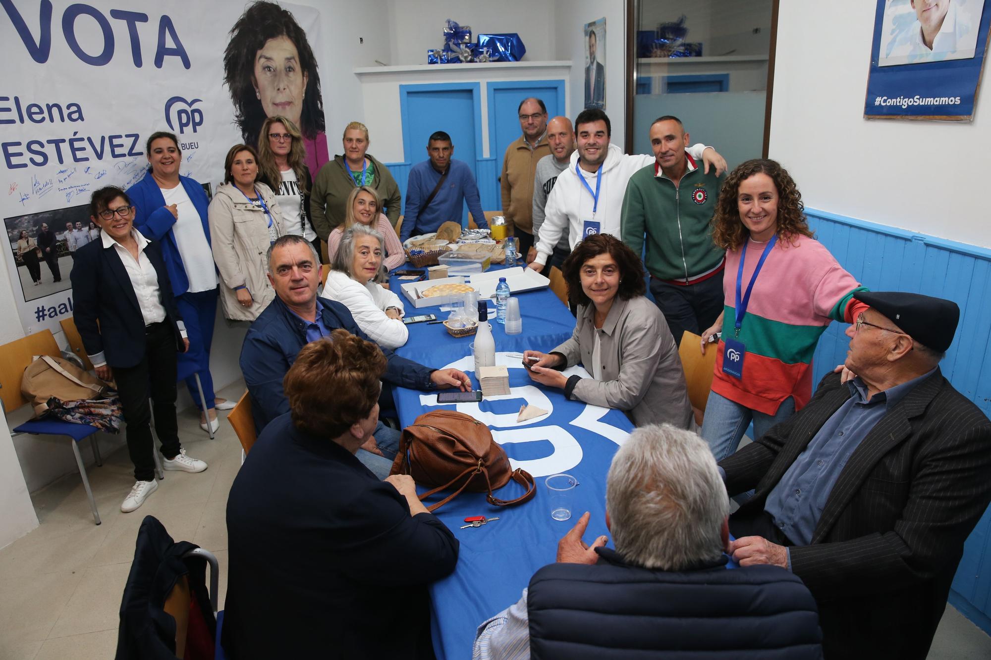 Las mejores imágenes de la jornada electoral en O Morrazo