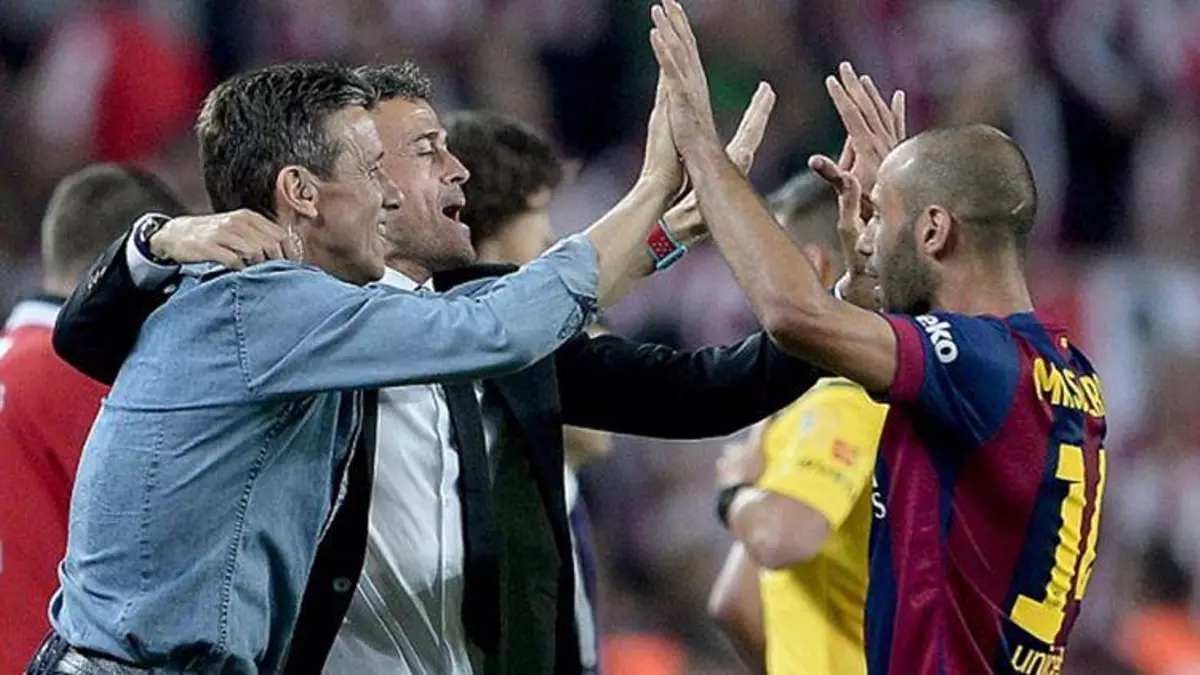 Luis Erique revela cómo convenció a Mascherano para que no se fuera del Barça y vaticina el futuro de Busquets