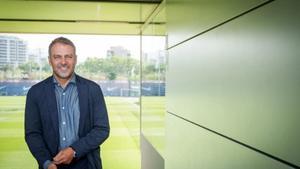 Hansi Flick, en la ciudad deportiva del Barça en Sant Joan Despí.