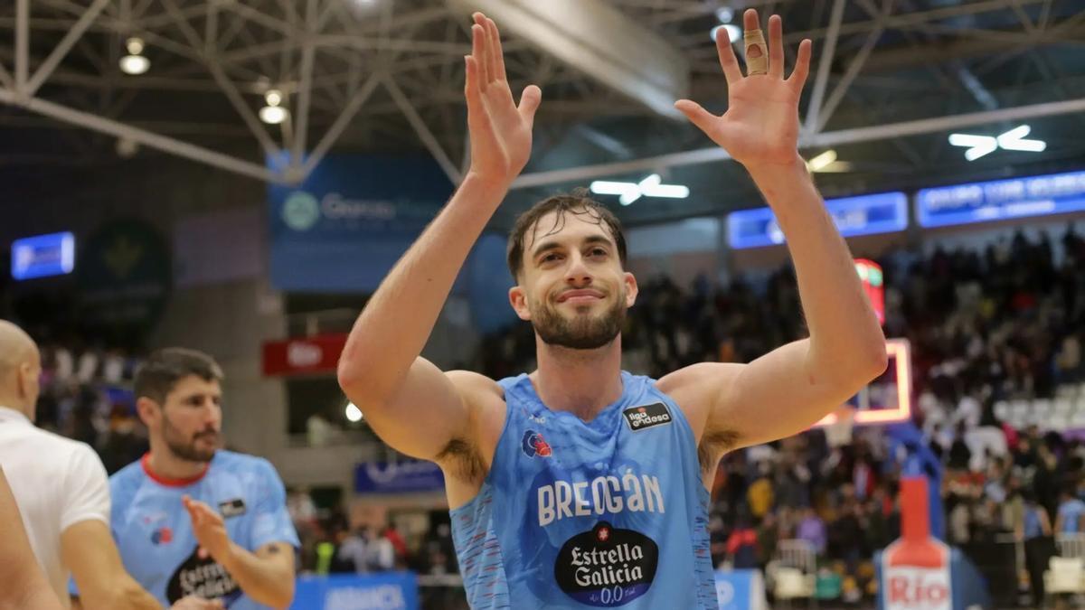 Sergi García, con la camiseta del Breogán