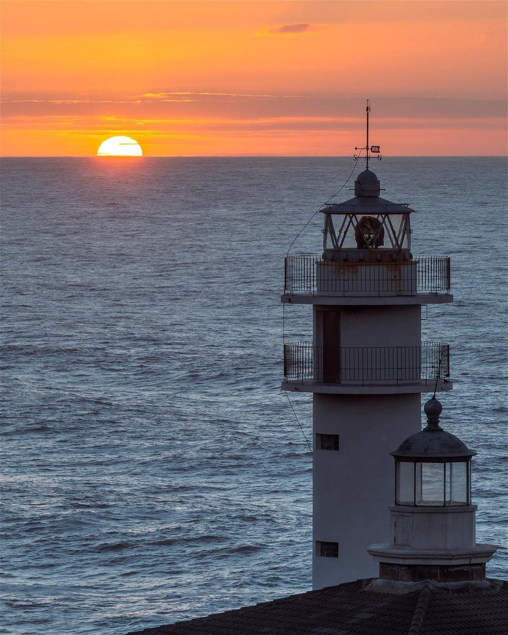 Atardecer desde el cabo Touriñán. 