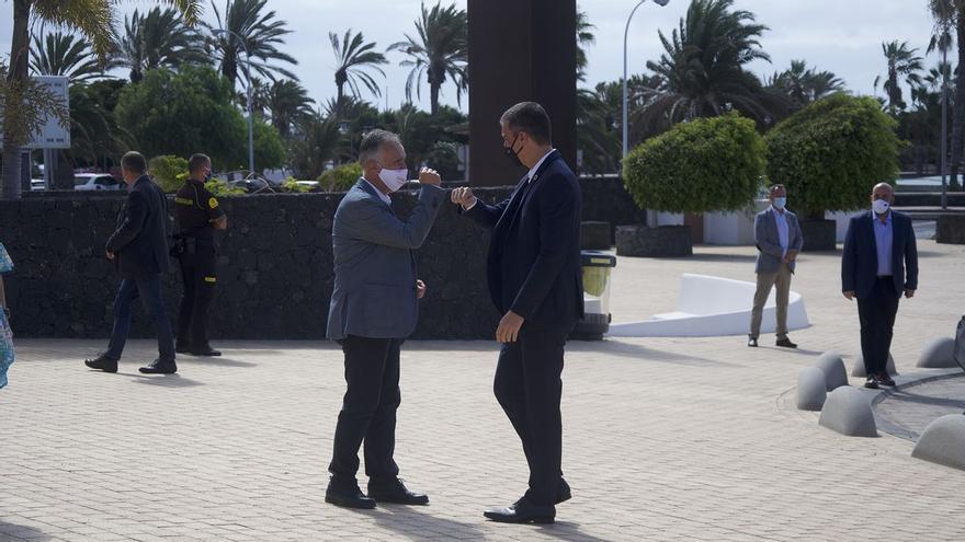 Sánchez se reúne este lunes con el presidente canario en Lanzarote