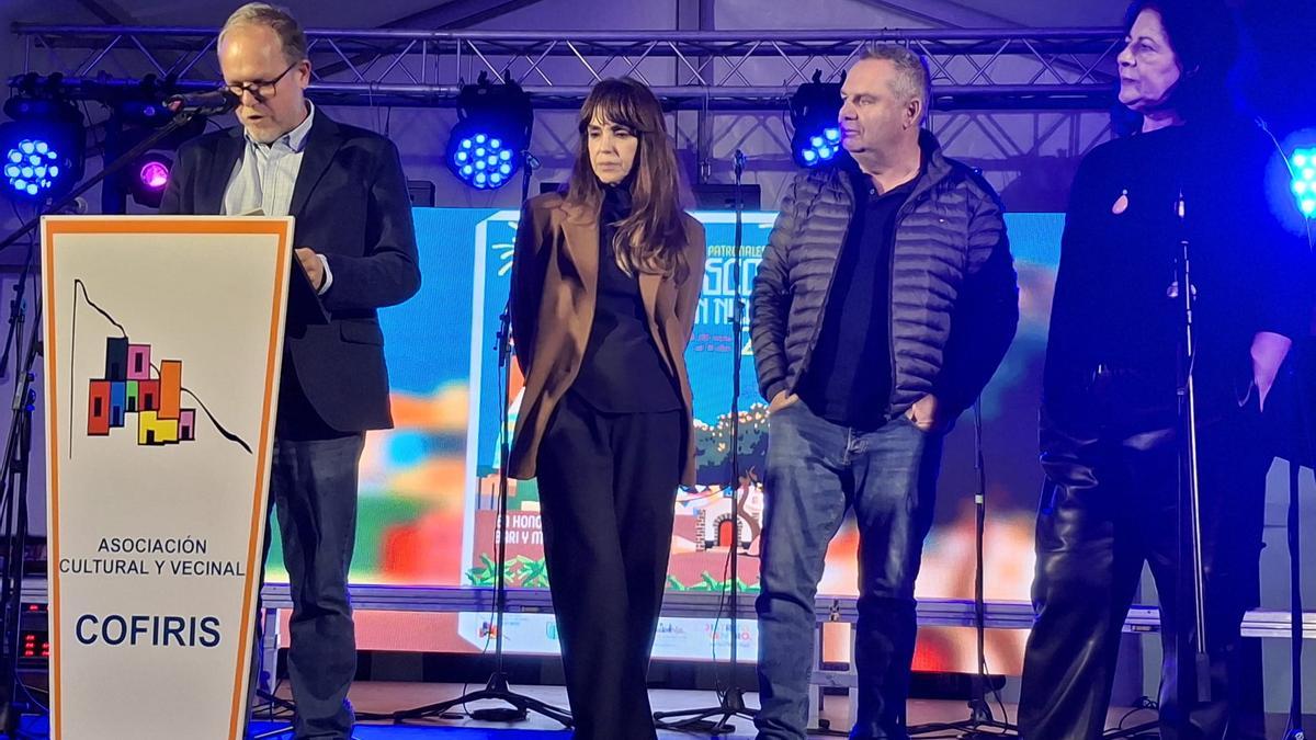 José Eduardo Ramírez durante el pregón en las fiestas del Risco.