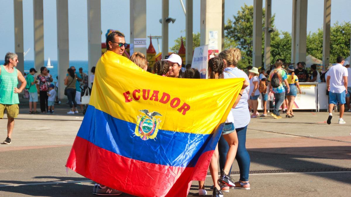 Concentración de ecuatorianos en Barcelona