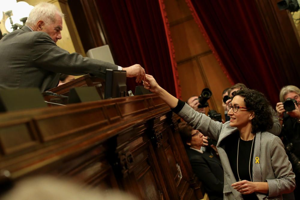 Constitució del nou Parlament de Catalunya