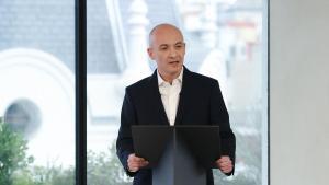 El consejero delegado de Inditex, Óscar García Maceiras, en la presentación de resultados de 2025