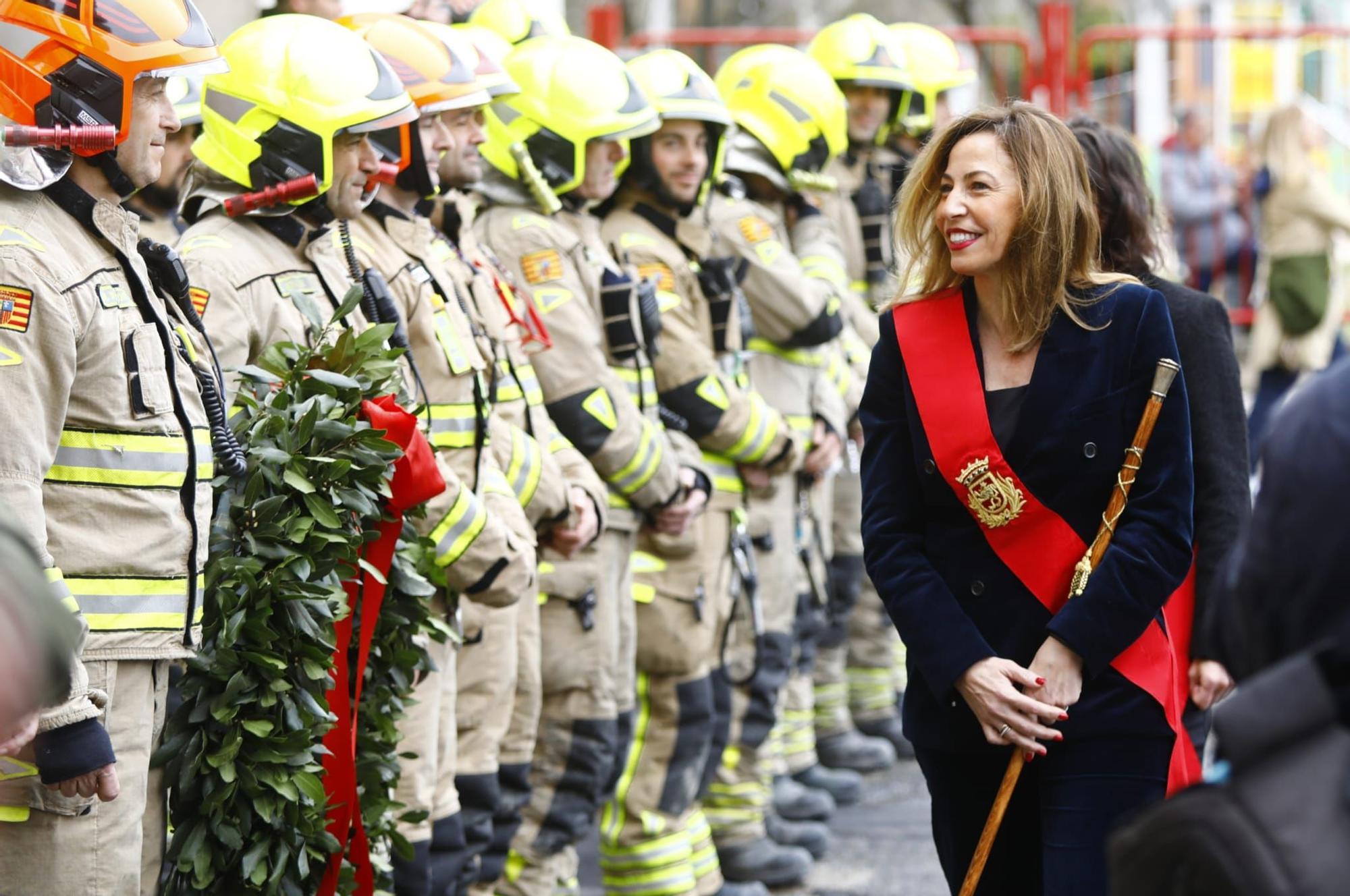 Los bomberos de Zaragoza celebran el día de su patrón, San Juan de Dios