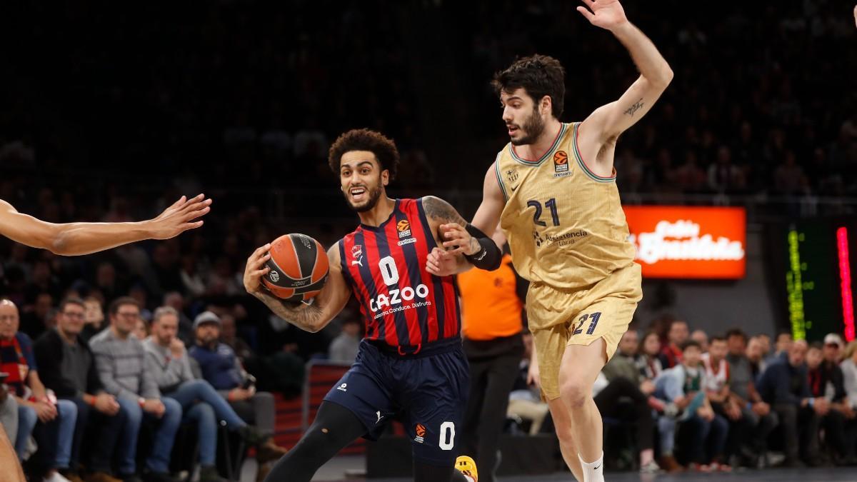 Alex Abrines defiende a la estrella del Cazoo Baskonia, Markus Howard