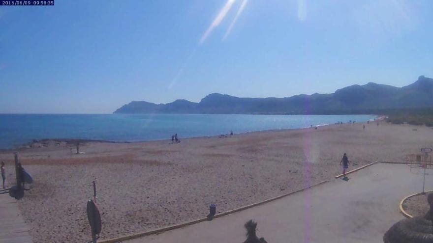 Badehose einpacken und nichts wie hin... Der Strand von Son Serra Marina am Donnerstagvormittag (9.6.).