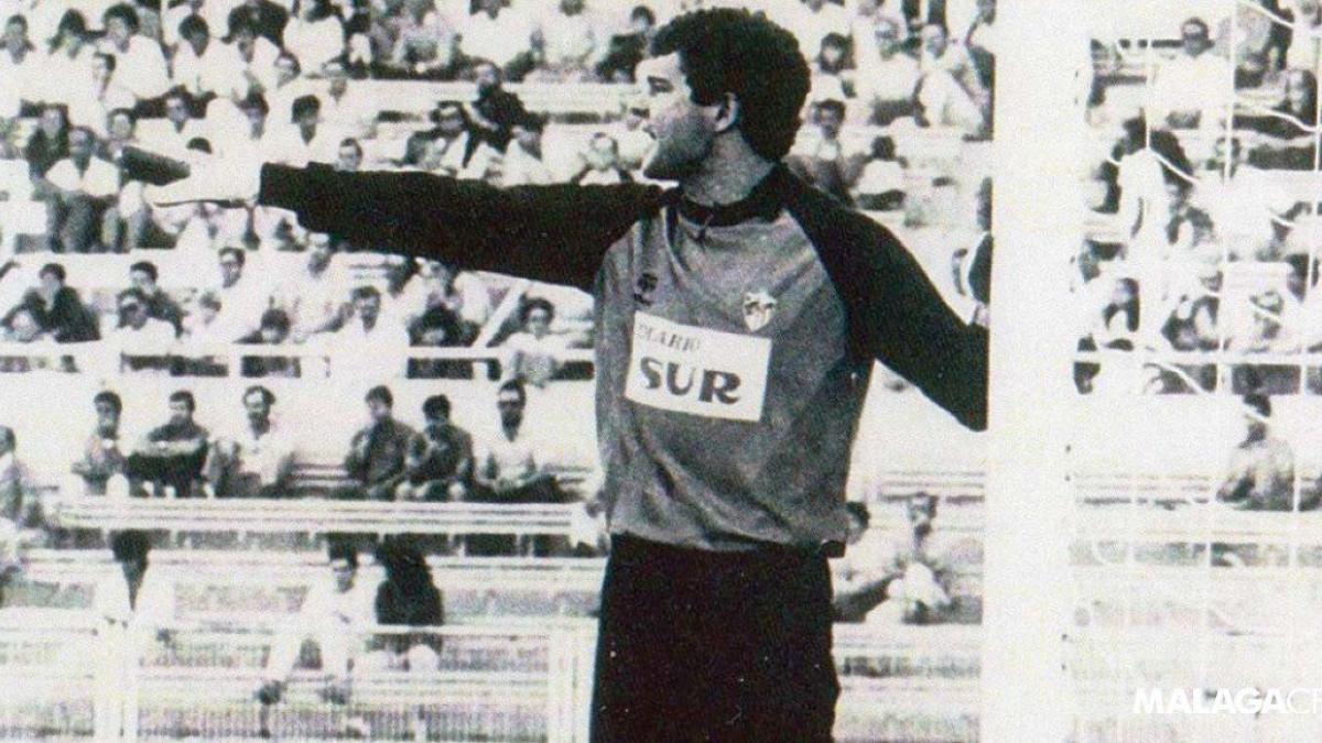 José Antonio Gallardo con el CD Málaga