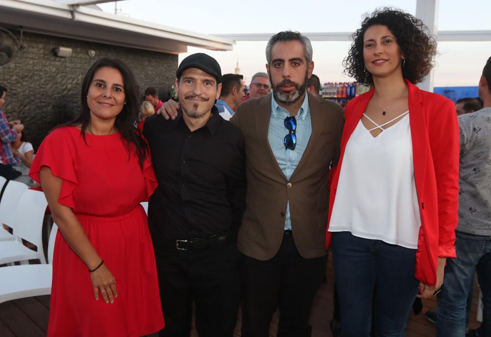 El evento, organizado por La Opinión de Málaga, reunió en la terraza del Hotel Málaga Premium a Cristina Martínez (Garbancita), Carlos Navarro Björk, Carlos Mansilla Gil de Bernabé y Mario Rosado