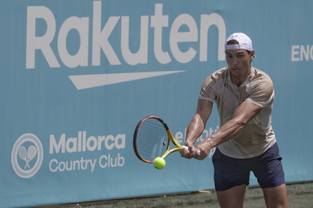 Rafa Nadal entrena con Feliciano López en Santa Ponça