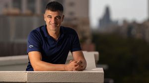 Eloy Moreno, autor de Redes, en un hotel de Barcelona.