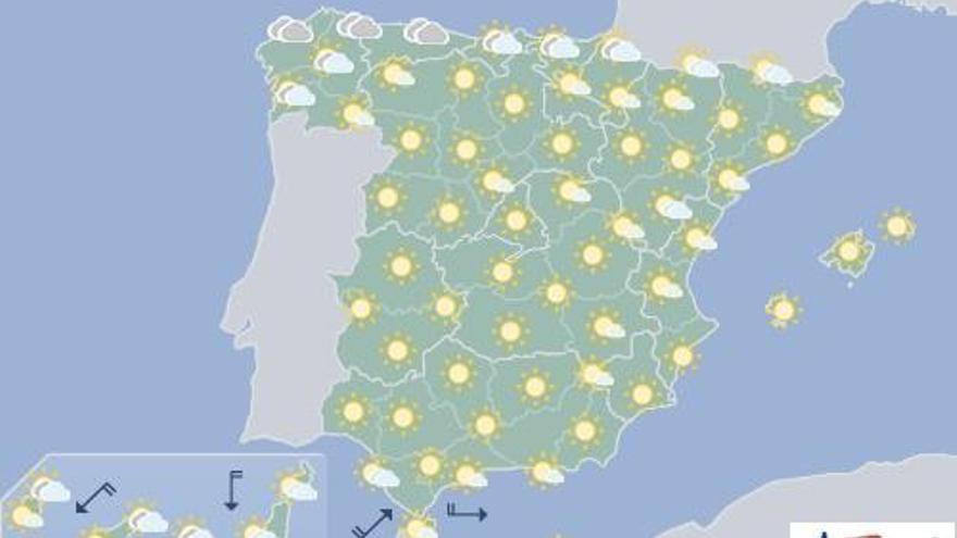 Cielos nubosos y posibles lloviznas al norte de Canarias