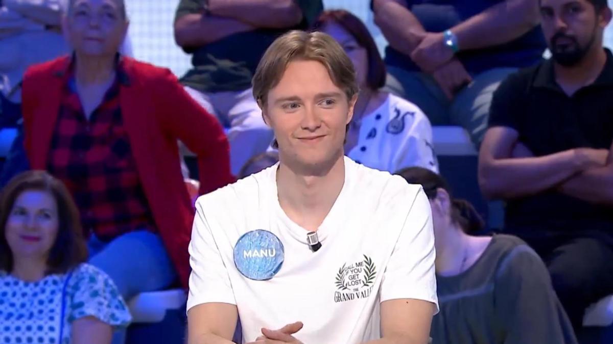 Manu, en Pasapalabra. /