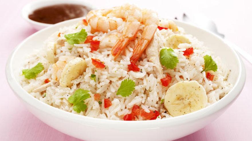Recetas con arroz bajas en calorías.