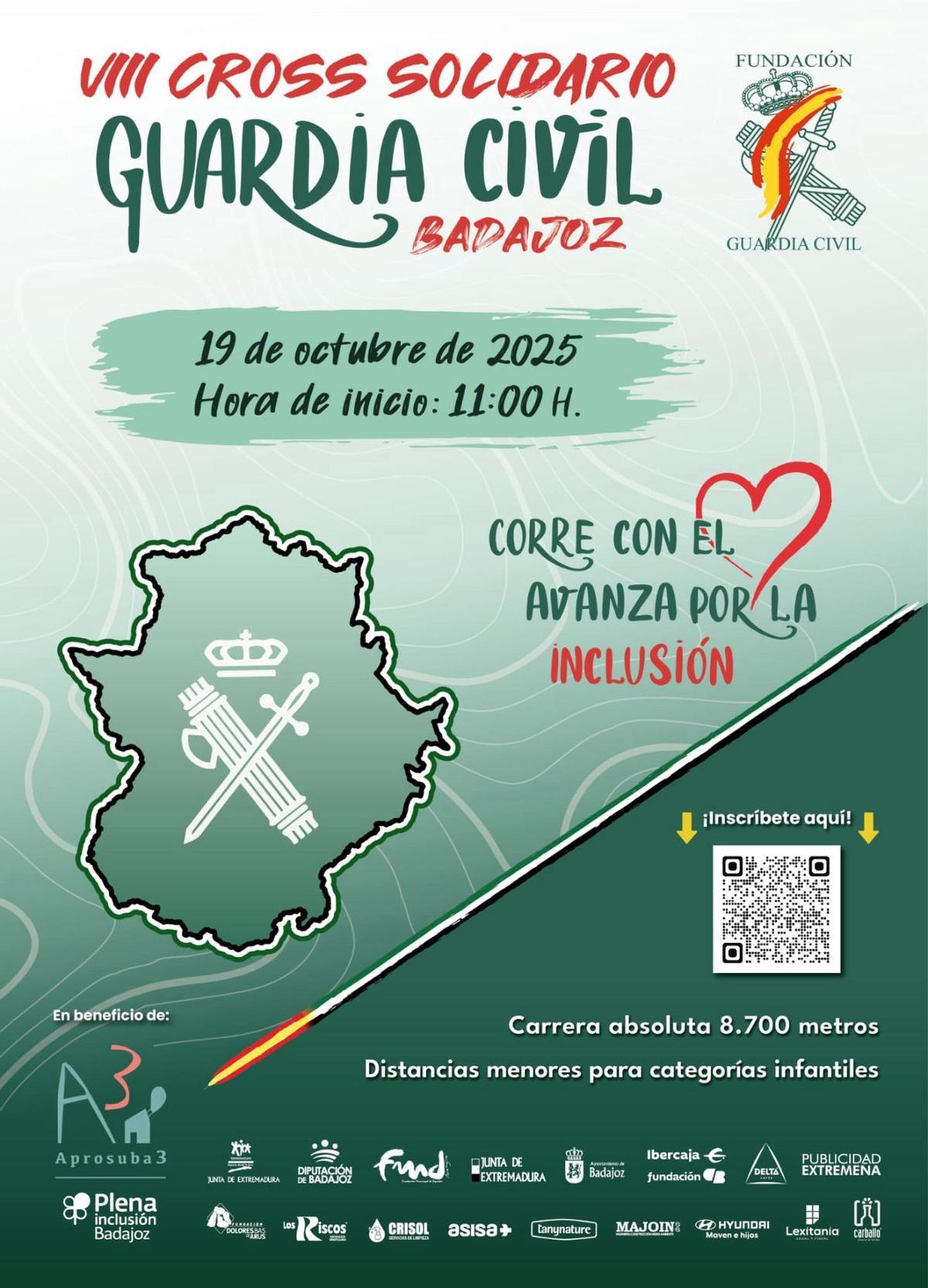 Cartel de la prueba solidaria.