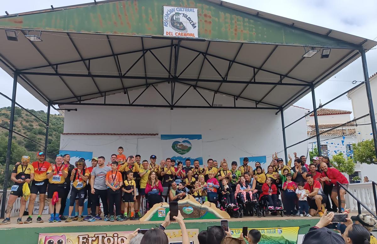 La carrera contó con muchos niños que participaron gracias a la colaboración de varios voluntarios.