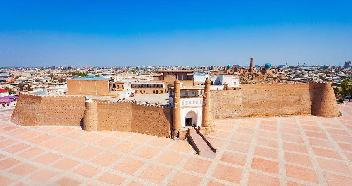 El Arca de la fortaleza de Bujará en Uzbekistán
