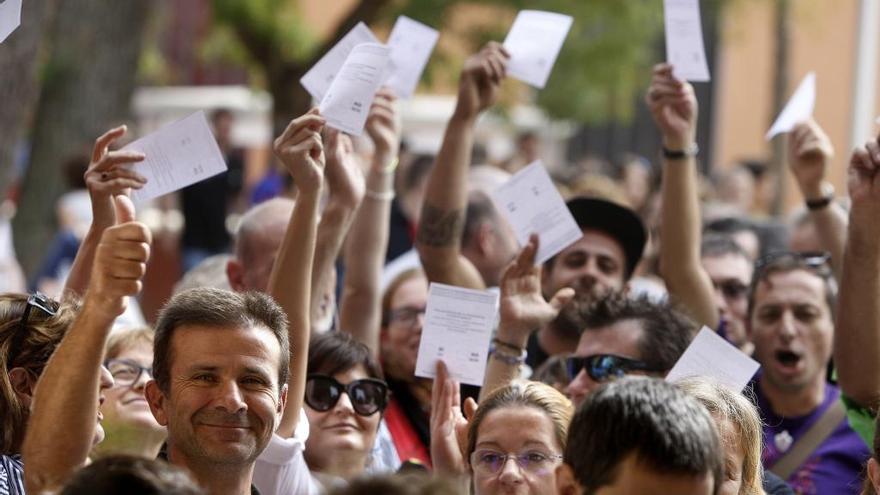 Imatge de les votacions a Peralada que forma part de la mostra.