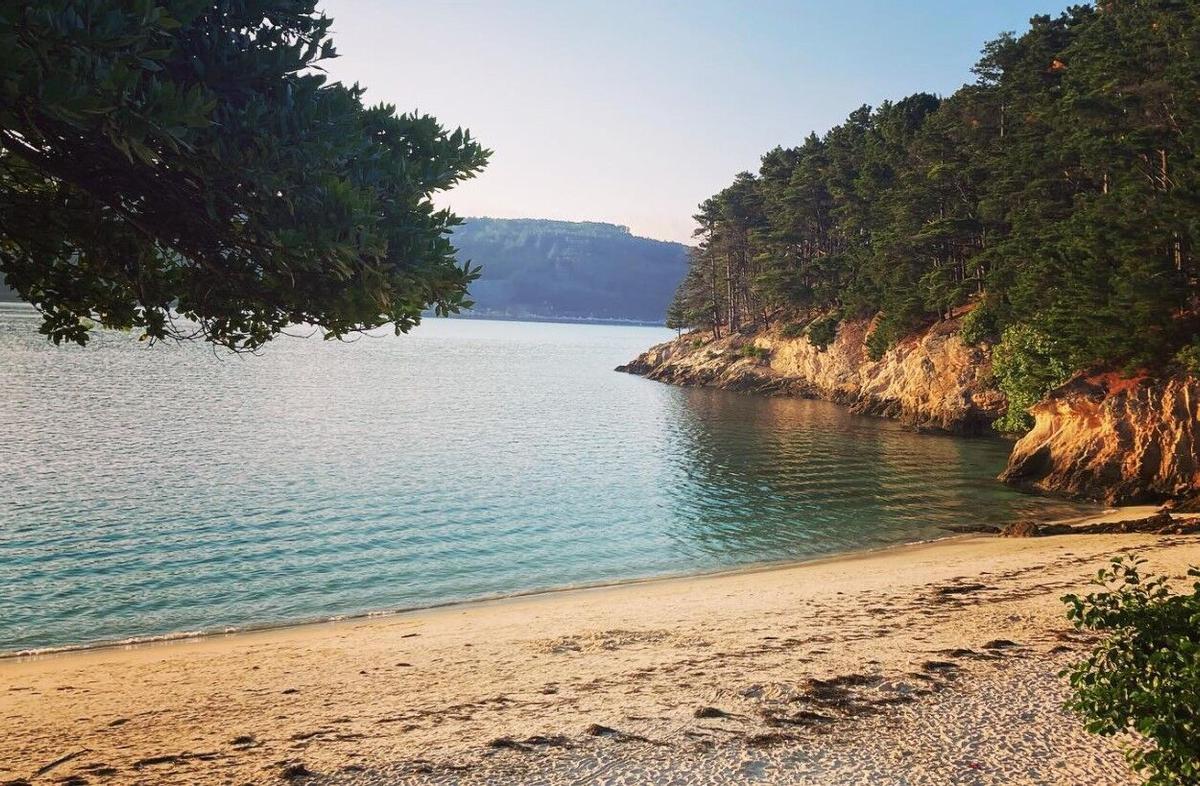 La playa de Caolín, en O Vicedo, Lugo.