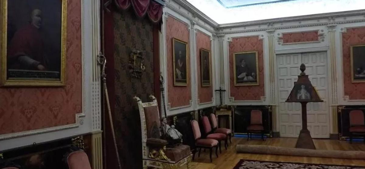 Salón del trono situada en la segunda planta, la planta noble del inmueble. | ARCHIVO