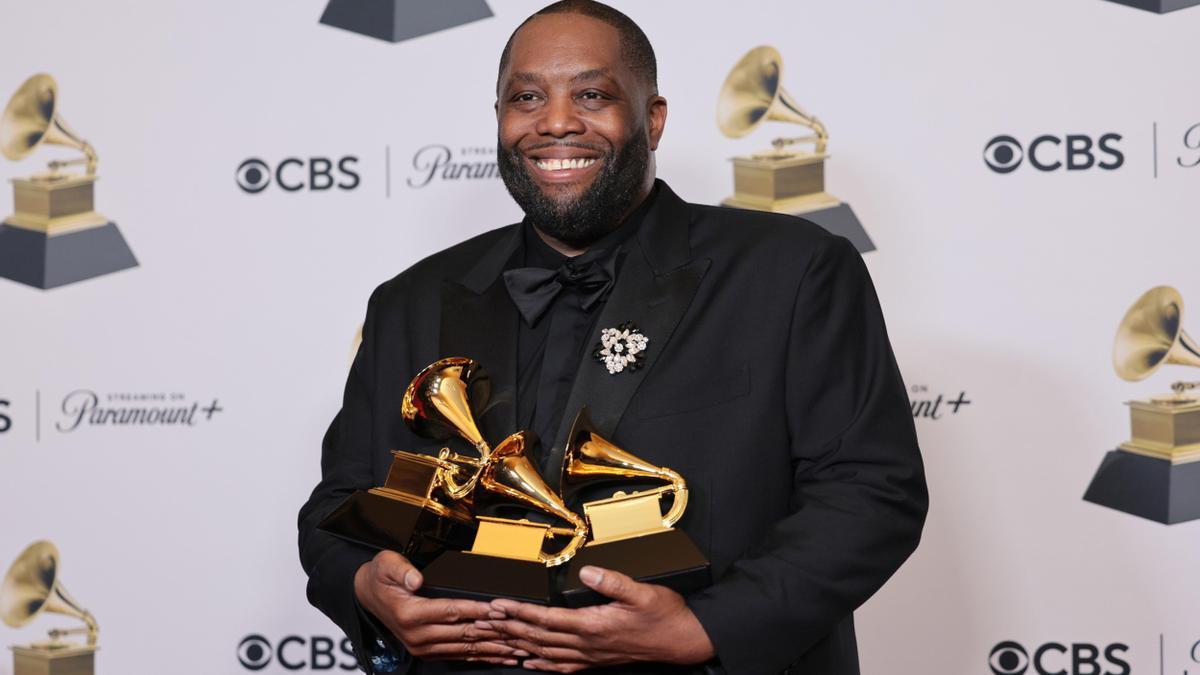 El rapero Killer Mike, con sus tres premios Grammy, antes de ser detenido, anoche, en Los Angeles.