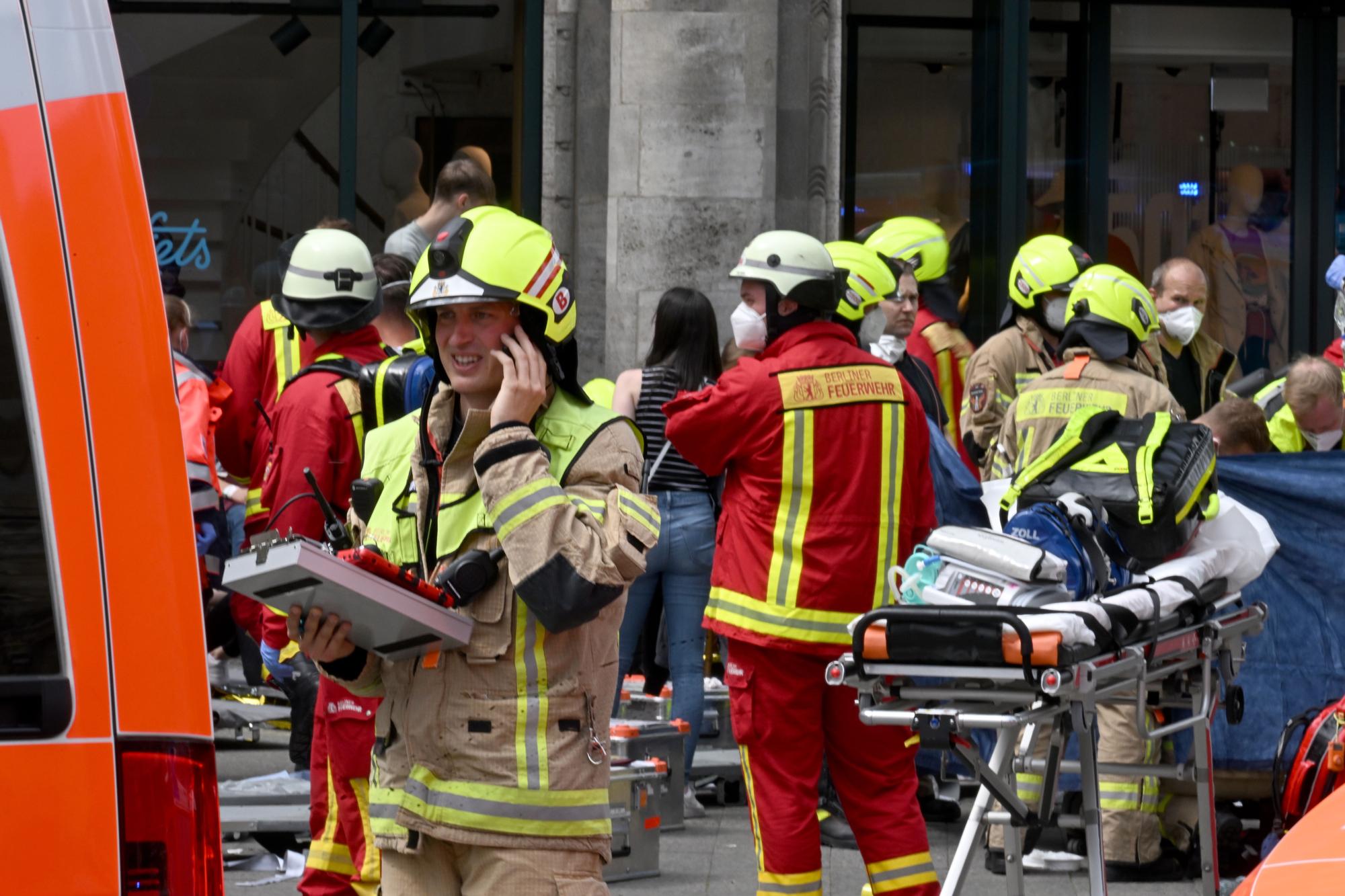 One dead and several injured after a car drives into crowd in Berlin