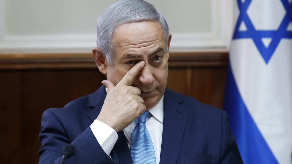 El primer ministro israelí, Binyamin Netanyahu, durante la reunión semanal de su Consejo de Ministros, en Jerusalén, el 11 de febrero.