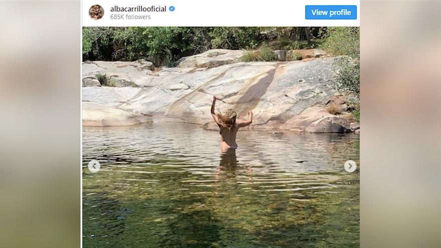 Alba Carrillo protagoniza el posado más natural del verano