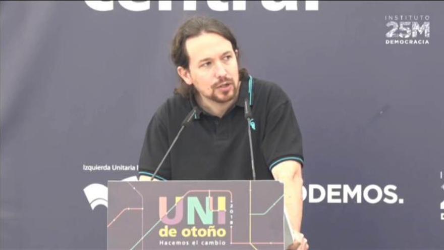 Iglesias recuerda a la 'la extrema derecha' que "al Rey no le ha elegido nadie"