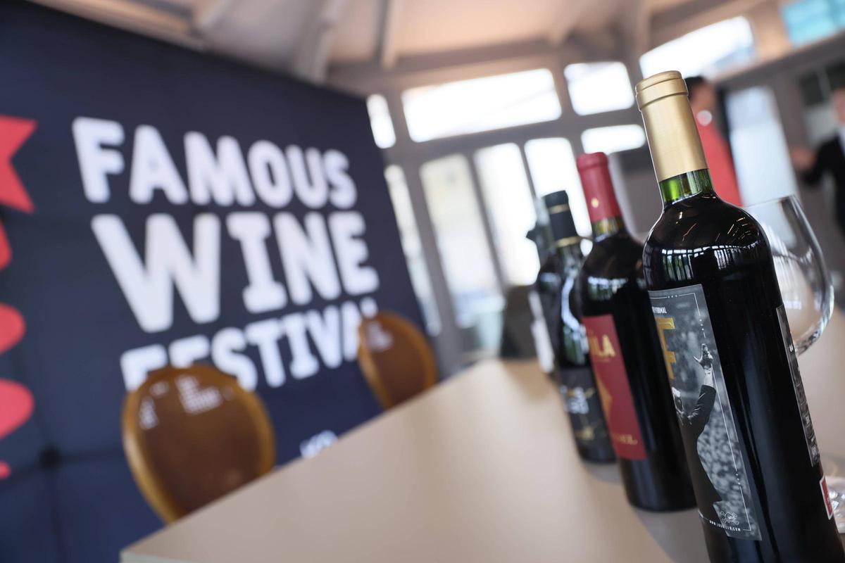 Algunos de los vinos del Famous Wine Festival en la pasada edición del evento