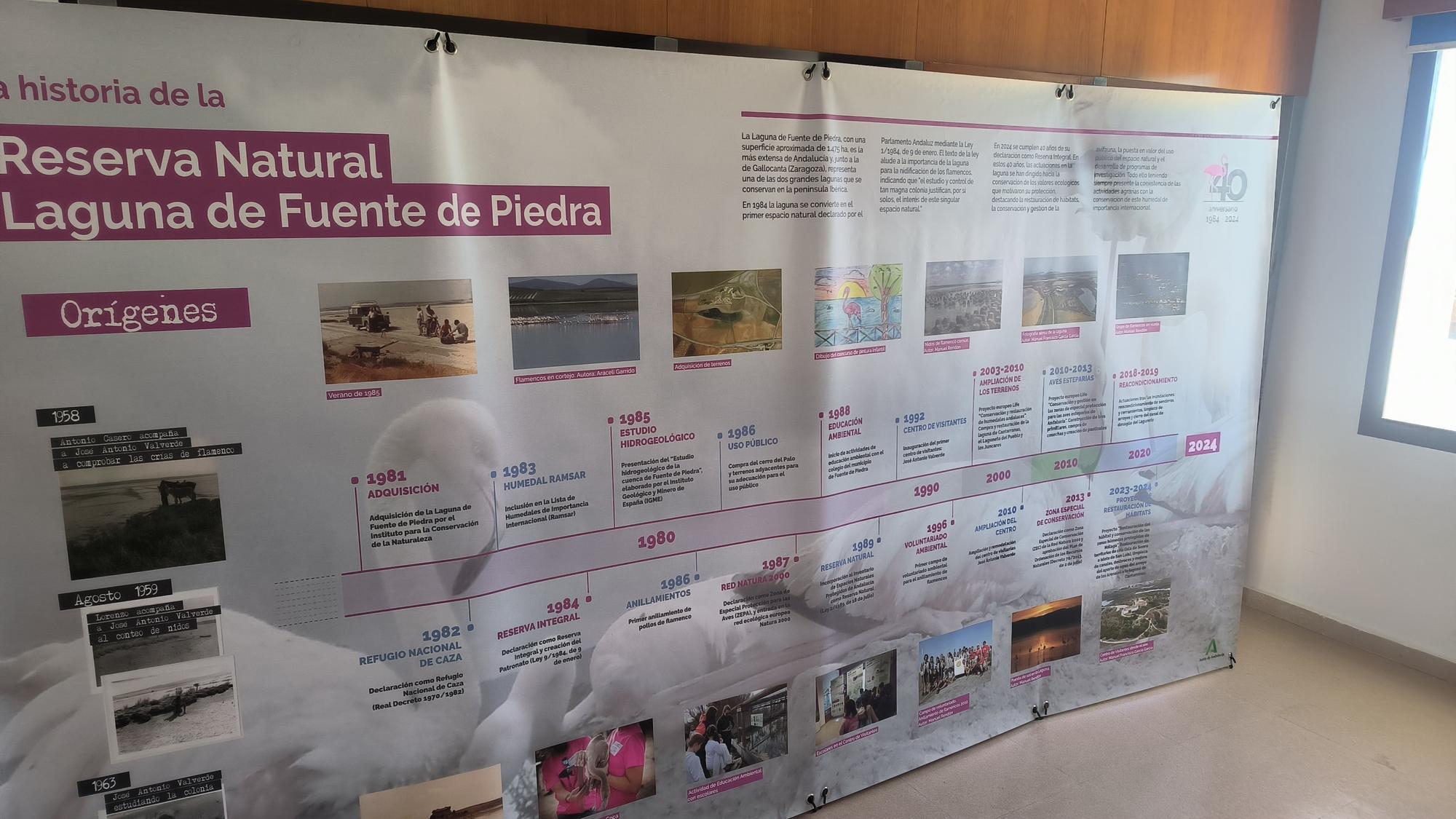 Acto de conmemoración de los 40 años de la Laguna de Fuente de Piedra como Reserva Natural.