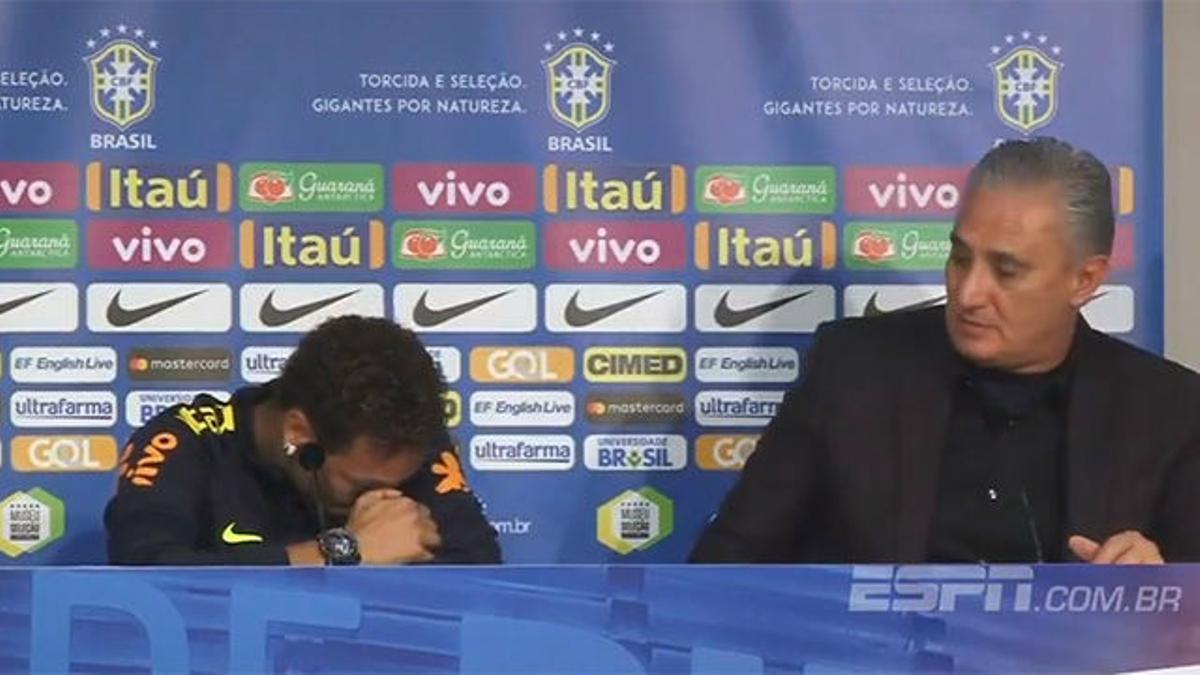 Neymar rompió a llorar con las palabras de Tite