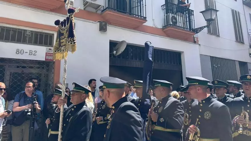 Vídeo | La Banda de la Centuria Romana Macarena llega a San Antonio de Padua