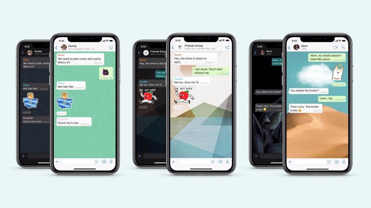 Los nuevos stickers de WhatsApp.