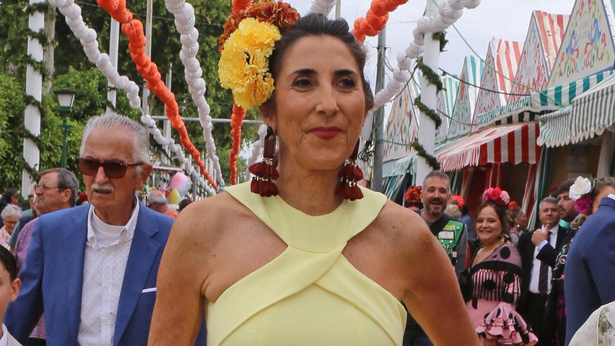 Paz Padilla en la Feria de Abril