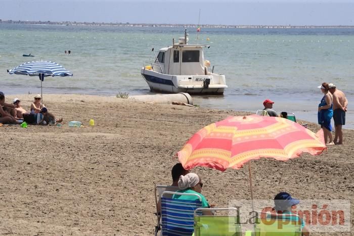 Ambiente en las playas de la Región durante el primer fin de semana de la 'nueva normalidad'