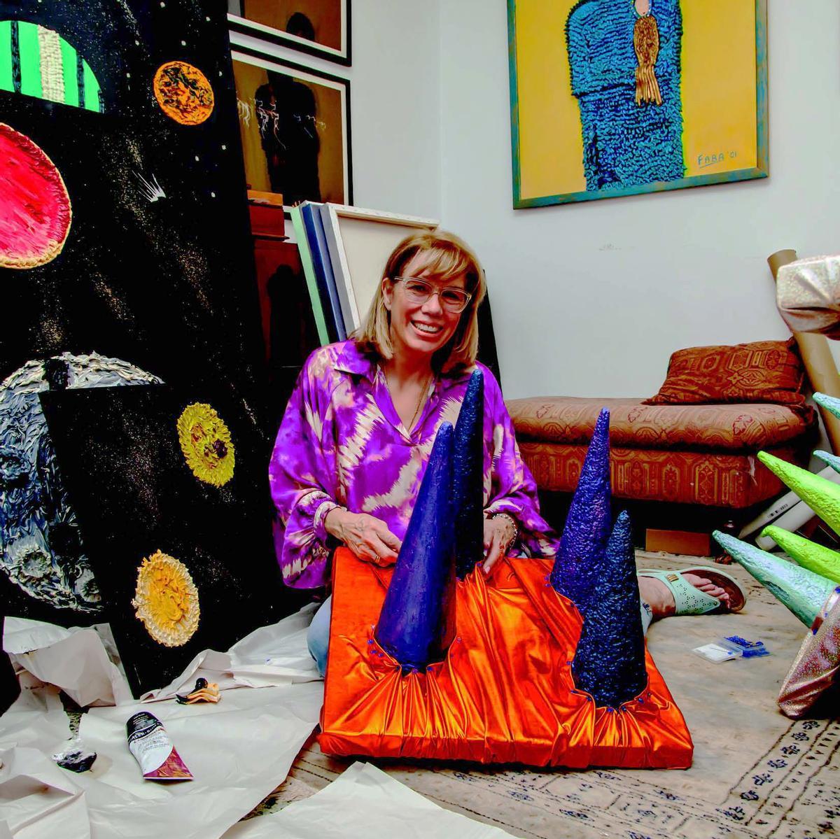 L'artista FABA s'ha establert a Roses fa un any i fa poc ha exposat la seva obra a la Ciutadella.