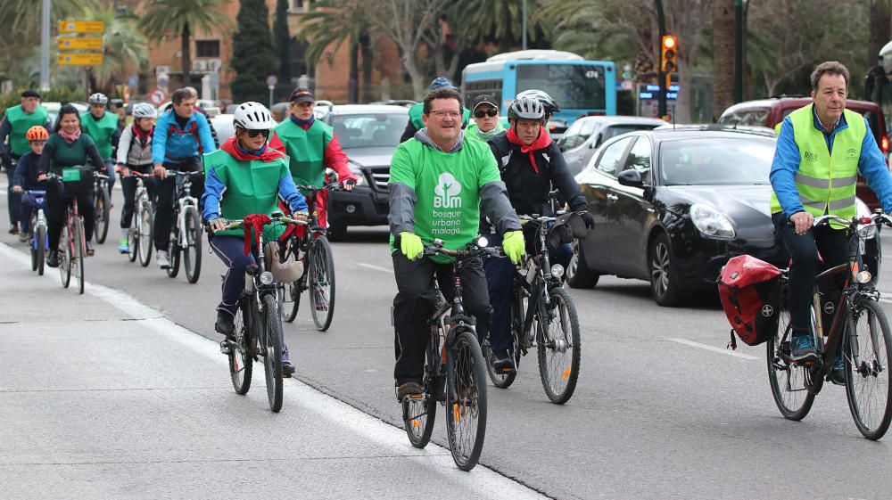 Marcha ciclista por un Bosque Urbano