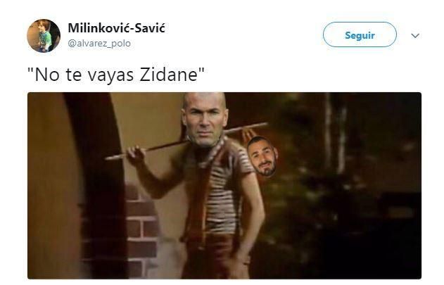 Los memes de la dimisión de Zidane