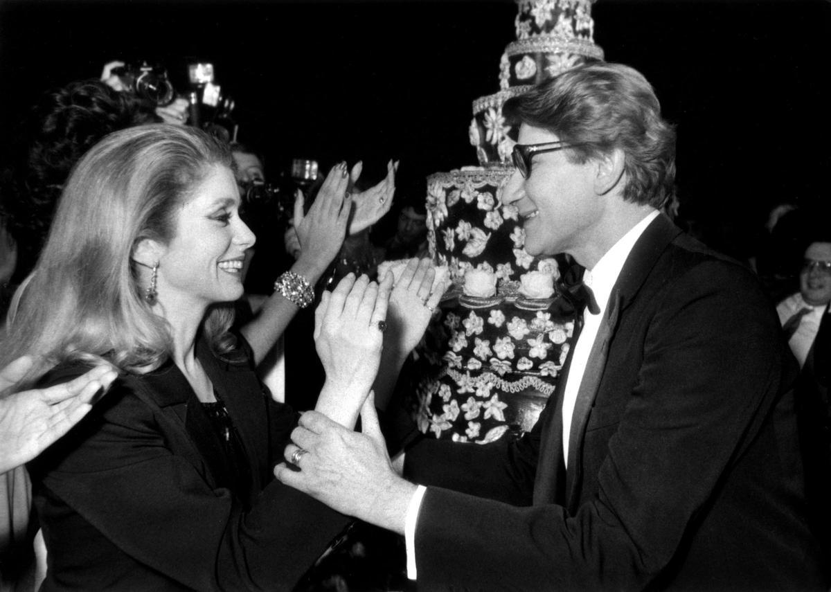 Yves Saint-Laurent With Catherine Deneuve, 1982