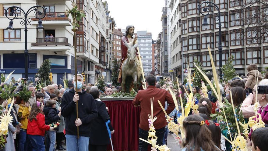 Procesiones del domingo de Ramos en Gijón - La Nueva España