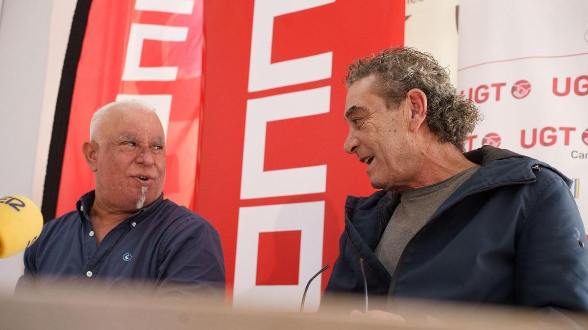 Manuel Navarro (UGT) e Inocencio González (CCOO)
