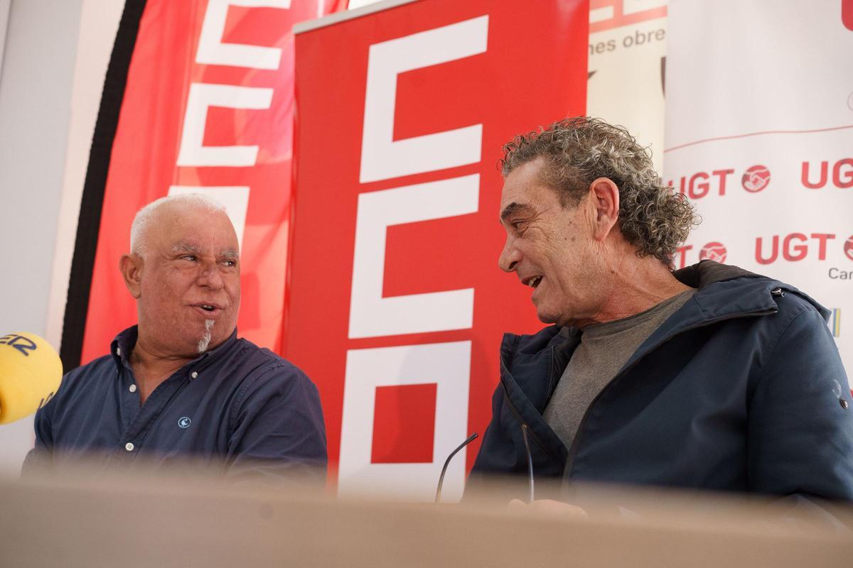 Manuel Navarro (UGT) e Inocencio González (CCOO)
