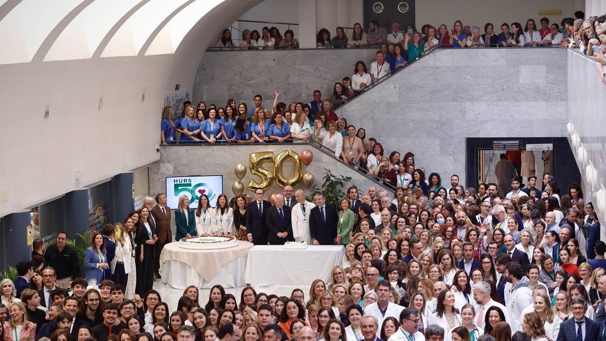 Uno de los actos celebrados este año por el hospital Reina Sofía con motivo de su 50 aniversario.