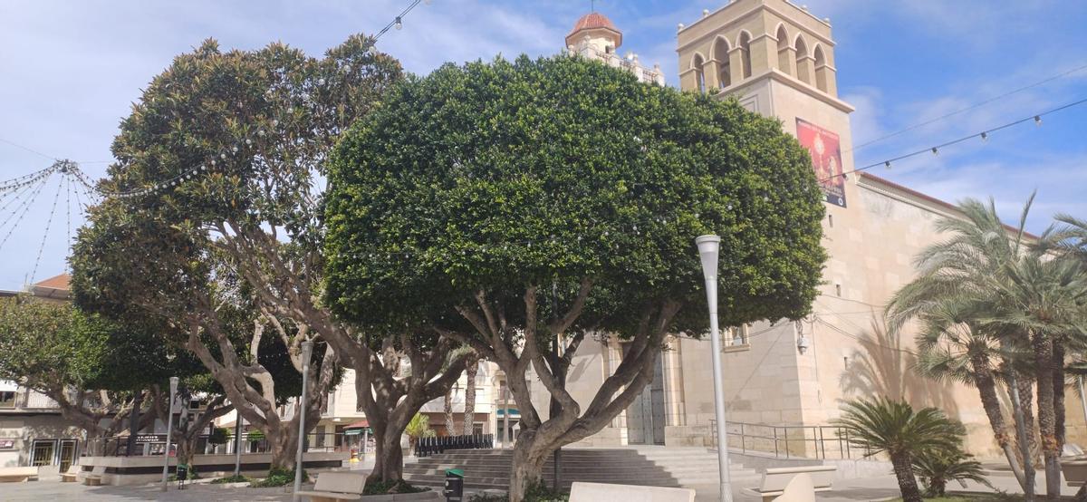 Plaza principal del casco urbano de Benejúzar