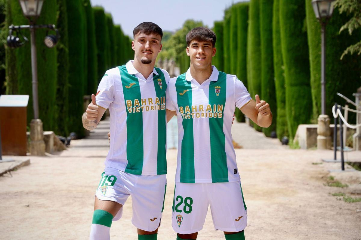 Córdoba. Alcázar de los Reyes Cristianos. Presentación de Ibai Sanz y Eder García, nuevos jugadores del Córdoba CF
