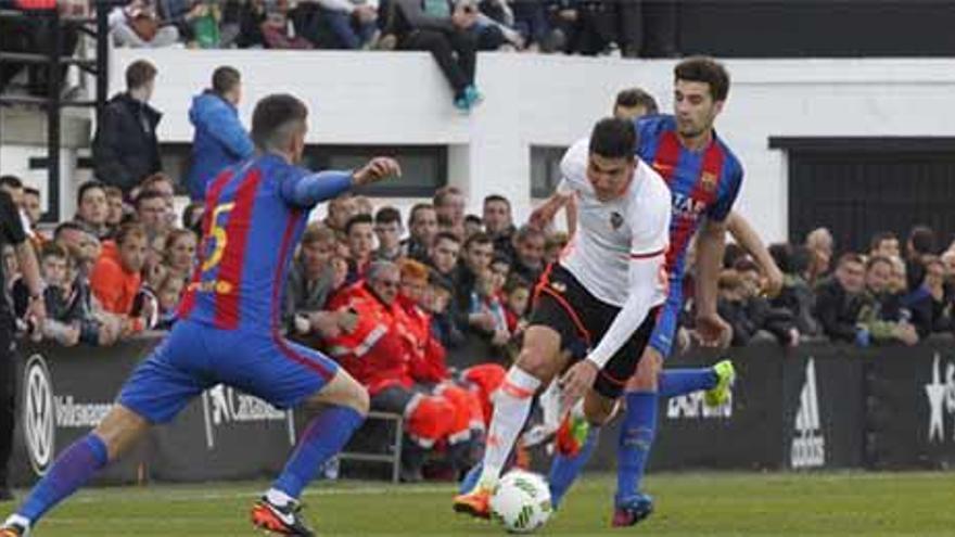 Imagen del Valencia Mestalla-Barcelona B.